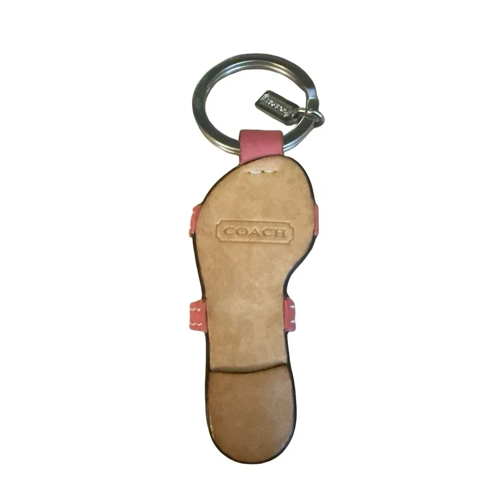 Coach vtg sandal y2k Rare Leather Bag Charm FOB collectible